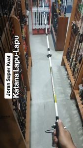 Joran Pancing Spinning Katana LAPU-LAPU Sambung 2 Drat 150cm - 210cm Fiber Solid