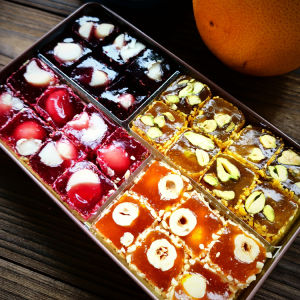 Su Xi Handmade. Turkish Soft Candy Fruit Soft Cake Freshly Squeezed Fruit Juice Less Sugar Made Popular Sweets