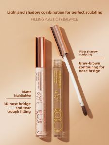 MONLEYTA | High Definition Highlighting Contouring Pen Liquid Matte Shadow Concealer Brightening Face Cement Stick 3D Nose Side Shadow
