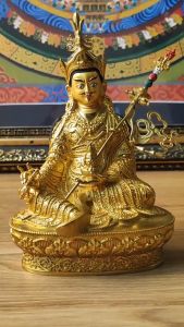 Tượng phật liên hoa sinh ( tượng Liên Hoa Sanh) bằng đồng nguyên chất mật tông Tây Tạng đồ thờ cúng phong thủy