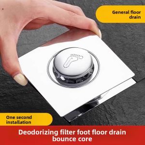 MONLEYTA | German Bathroom Drain Odor Eliminator Foot Operated Universal Anti-backsiphonage Device Sanitary Sewer Pipe Cover