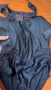 (Hàng QCCC đẹp - Video) Bộ bơi bikini liền thân phối ren eo hở lưng cực sang