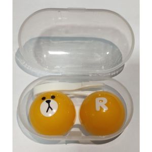 New Tempat Kontak Lensa Softlens Case Dengan Cermin Motif Karakter 2SS45