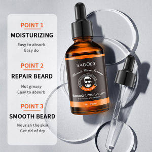 Coolhijab Beard Oil Beard Growth Liquid Beard Care 100% Natural Organic Thicker minyak janggut Hair Products Hair Growth Serum Essence Gentle nourishment improves frizz Effectively Promote beard chest hair growth Beard Growth Serum 30ML
