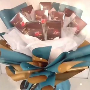 (20pcs) Flower Wrapping Paper Gold Border Jelly Color Packaging Paper Gift Wrapping Bouquet Wrapper