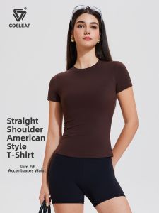 Elastic Fitting Slim T-Shirt