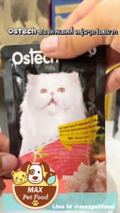 Ostech Black Lebel อาหารแมวแบบเปียกออสเทค ซองดำ สูตรเยลลี่ ขนาด 80ก. ยกกล่อง 12 ซอง