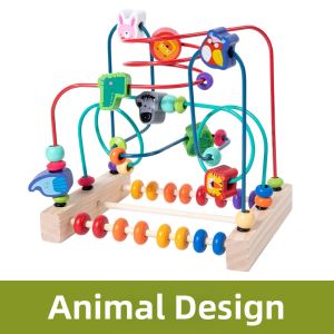 LUTUMEI | Multifunctional Lacing Wooden Toy for Color Recognition and Parent-Child Interaction