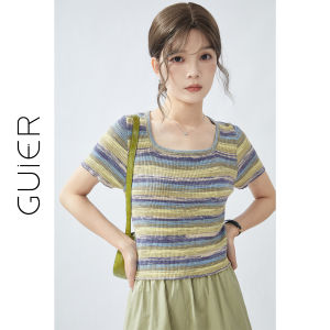Contrast Stripe Summer New Slim Fit Sweater