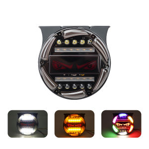 KEVANLY | Truck side lights Round LED Tail Light Strobe Warning Light Turn signal lamp Stop Brake Light For Truck Trailer Van 4x4 Pickup