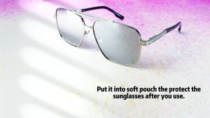 LUENX Kacamata Hitam Aviator Sunglasses for Men Women Polarized New Shades Large Metal Frame - UV 400 Protection Original Sunglasses 6004-3