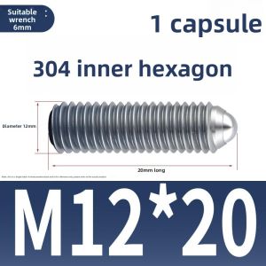 CANGJIANG | Spring Ball Head Plunger 304 Stainless Steel