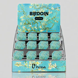 Máy Phát Nhạc Tay Van Gogh Trái Đào Nở Lớp Vỏ Ngoài Bằng Giấy Kim Loại Gỗ Quà Tặng Cho Bé Gái Trang Trí Nhà Cổ Điển Lãng Mạn Âm Thanh Ngọt Ngào