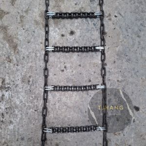 Rantai ban motor / rantai list hitam kait 2 untuk jalan berlumpur ring 14 17 18