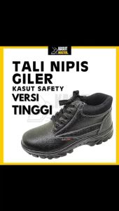 safety shoe Flat shoelace middle cut kasut safety Kasut Keselamatan waterproof MCLASS安全鞋工地鞋