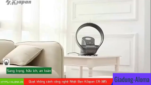 (BH 1 năm) Quạt không cánh Carkiien-Đường kính 31cm Công suất 24W-Để bàn treo tường