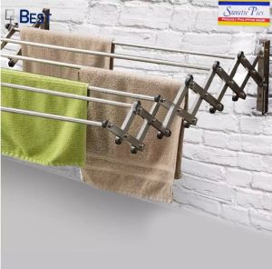 High Grade Extendable Sampayan Aluminum Mini Drying Rack Wall Mounted Laundry Hanger