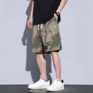 ROMON | Lormen Camouflage Shorts Mens Summer Thin Ice Silk Quick Dry Loose Mid-Pants Workwear Casual Five-Quarter Pants Men