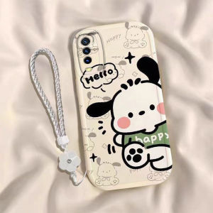 Applicable to Vivoy30 Phone Case Vivoy30g/Standard Version V2034a New Arrival Pacha Dog Silicone Shatter-Resistant Fashion Lens All-Inclusive Soft Case Female Student Minimalist Cartoon Protective Case