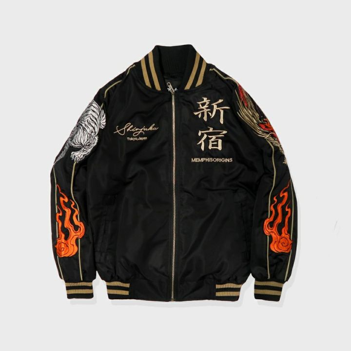 Jacket Jaket Sukajan Shinjuku Memphis Origins Size S M Baru