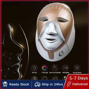 Hengfa Lina 7 Colors PDT Facial Mask With Neck LED Photon Therapy Anti Acne Skin Rejuvenation Home Use Skin Care Beauty Machine