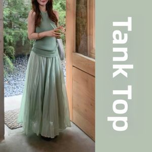 unifittoo | Chic Sleeveless Top and Skirt Set for Women 2026 New Design