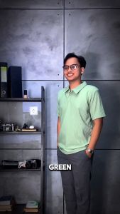 DGM Kaos Polo Shirt Pria Premium Knit Mint 2454