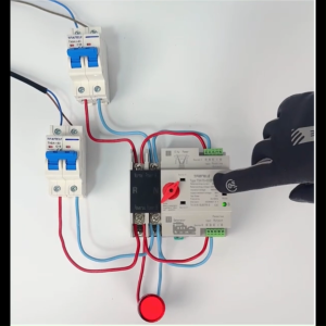 100A 125A Din Rail Dual Power Automatic Transfer Switch Electrical Selector Switches Uninterrupted Power