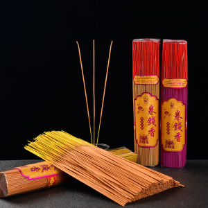 400Pcs/box Incense Stick Natural Joss Stick Sandalwood Incense Burner Repellent Mosquitoes Refresh Brainwash Line Incense 卷线香 線香 佛香 礼佛香 香炉