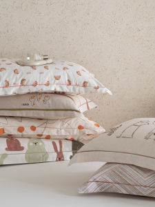 Cute Print Pure Cotton Envelope Pillowcase Cartoon Style Flannel Single Person Pillow Cover 48x74cm Bedding Accessories