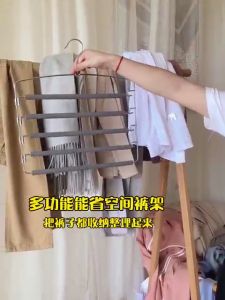 5 in 1 Stainless Steel Pants Hanger Multi Layer 5-Tier Layers Non-Slip Padded Foam Swing Arm Space Saving Clothes Hangers EVA