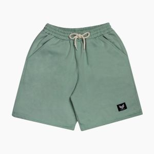 Rockshop celana pendek casual warna hijau mint