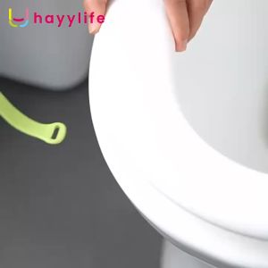 Hayylife Pengangkat Tutup Toilett-dengan desain Bunga Kecil Kartun Pengangkat Tutup Toilet peralatan Rumah Tangga Lucu Anti-KotorGesper Pegangan Tutup Toilet HL-AGC807