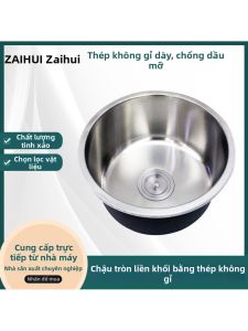 Chậu Rửa Inox 304 Tròn Cho Bếp Nhỏ Gia Đình RV