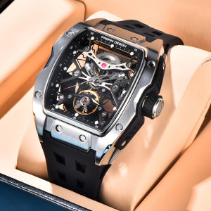 PAGANI THIẾT KẾ 42MM Đồng Hồ Cơ Nam Mặt Số Lộ Cơ Sang Trọng Mặt Kính Sapphire Tự Động Chống Nước 50M Đồng Hồ Đeo Tay Dây Cao Su