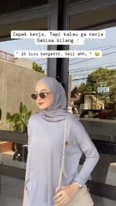 Dira Set | Setcel 3in1 Setelan Kulot ples hijab | Jersey Premium Jumbo | Gamis Setelan Terbaru 2024