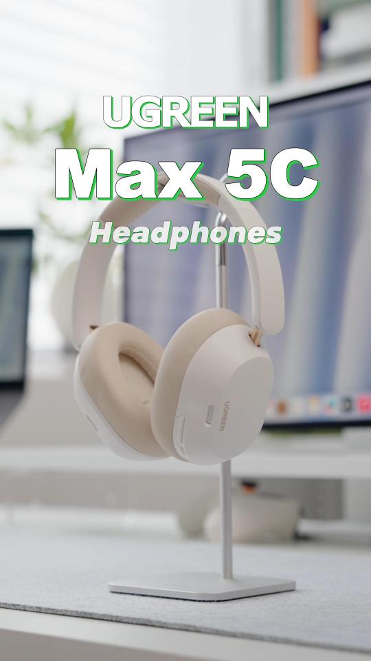 Tai nghe chụp tai không dây UGREEN Bluetooth gắn trên đầu Hitune Max5C 5.4 không dây Wireless ANC Earphone 38dB Tai nghe thể thao có Mic khử tiếng ồn for iPhone 15 Pro Max Model:35757 - Lazada