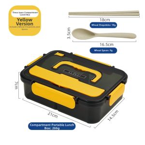 Microwaveable Compartmentalized Bento Box