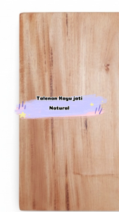 Talenan Kayu Kotak Jati 12x20 15x25 15x30 cm – Papan Potong Dapur Tebal