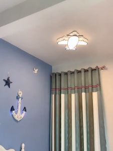 Lampu Kamar Anak Kartun Pesawat Biru Modern  Airplane Lampu Plafon Airplane Untuk Kamar Tidur/Ruang Tamu ZZZ