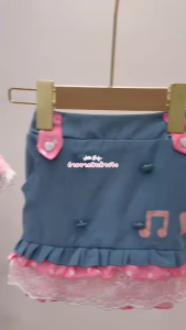 ชุดเซ็ตเด็กผู้หญิงสุดชิค เสื้อคอปกและกระโปรงมีซับใน น้ำหนัก 5-25กิโล รหัสKPH289