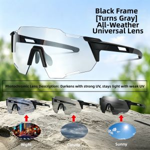 Child Outdoor Cycling Sunglasses Anti-sand Photochromic Day & Night Universal