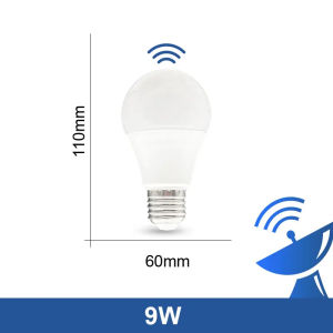 Đèn LED Tiết Kiệm Năng Lượng E26 Bóng Đèn 9W Radar Cảm Biến Chuyển Động Nhạy Cảm Phát Hiện Thông Minh 220V Cho Phòng Khách Hình Quả Cầu