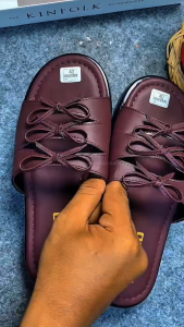 Sandal Wanita Trend Selop Model Pita Rumbai Empuk Elegan Casual