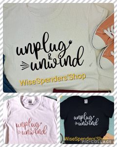 Unplug & Unwind Gildan Ladies Fashion Shirt for Women