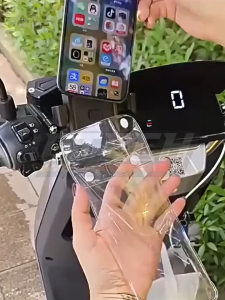 Gtech Aman Anti Air Phone Holder Tas Motor Holder Tas Gantung untuk Motor Anti Air Bracket Holder Hp