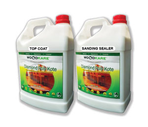 Diamond Poly Kote Wood Timber Floor Clear Coating Floor Finish Wood-Kare Aqua Timber H2O Clear Coat
