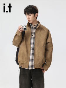 izzue | Vintage American Collared Jacket Men Fall Fashion