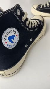 Sepatu Ventela Ethnic Black Natural High Sepatu Pria Casual Sneakers Sekolah Laki Laki Dewasa Keren Santai