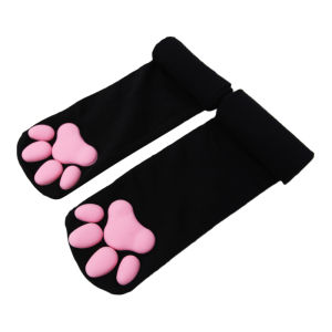 Women Stockings Cute Cat Paw Girls Kawaii 3D Cat Claw Toe Beanies Gift Lolita PawPads Cosplay Cats Paw Pad Thigh High Socks